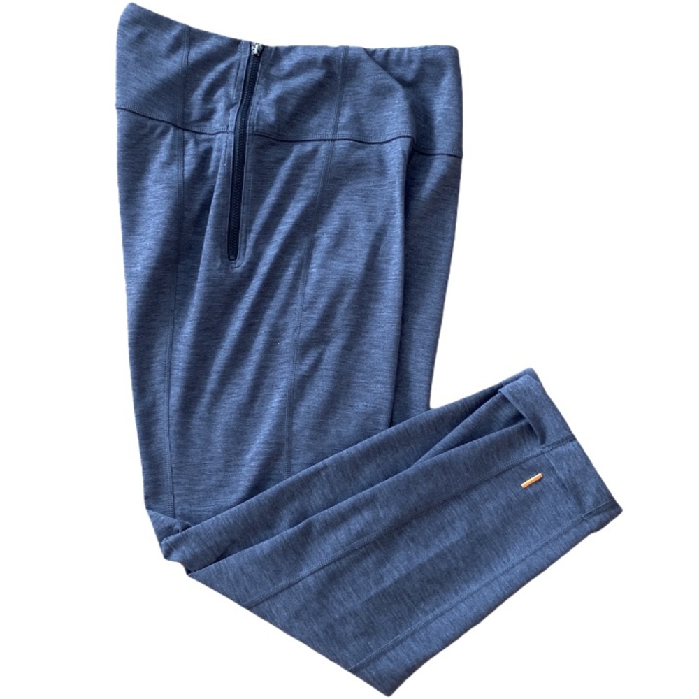 LUCY Gray Cuff Side Zip Crop Legging Pants - SP